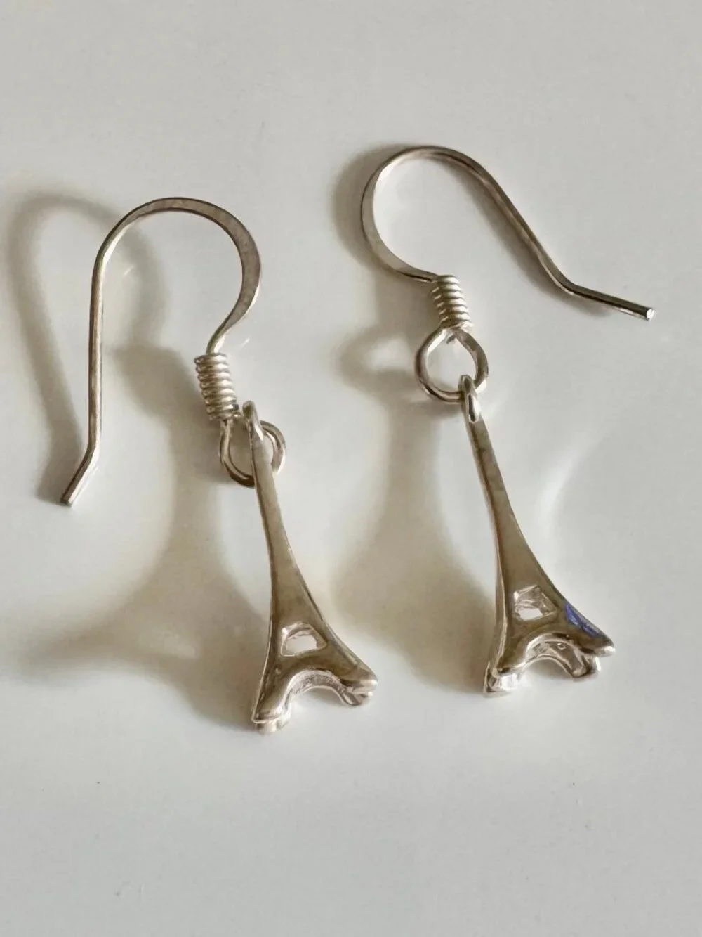 Sterling Silver Eiffel Tower Earrings – Paris Souvenir